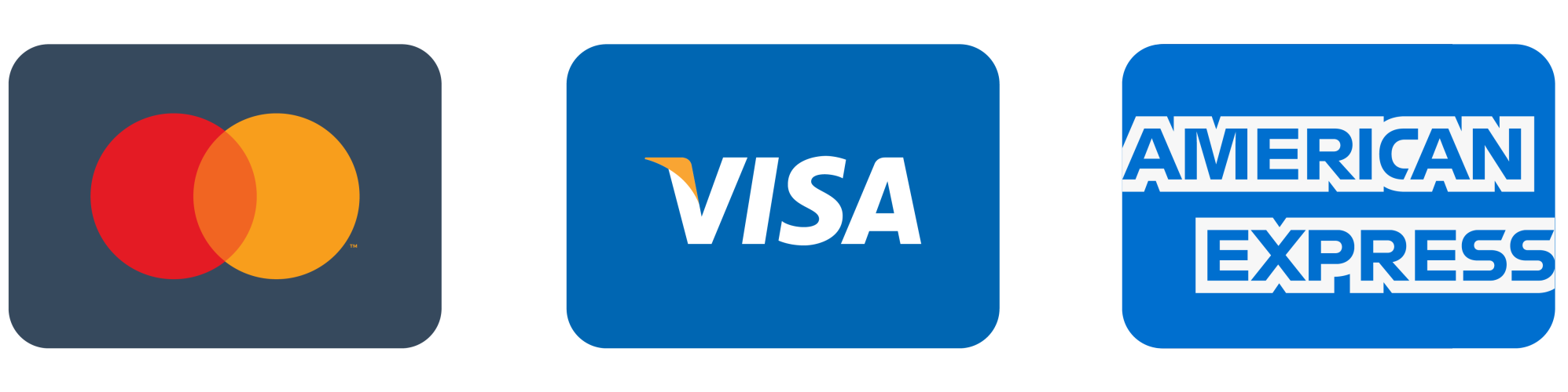 Wij accepteren alle meest bekende credit & debit cards, zoals Mastercard, Visa, Maestro en American Express