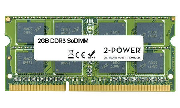 2 GB MultiSpeed 1066/1333/1600 MHz SoDIMM
