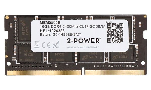 16GB DDR4 2400MHz CL17 SODIMM