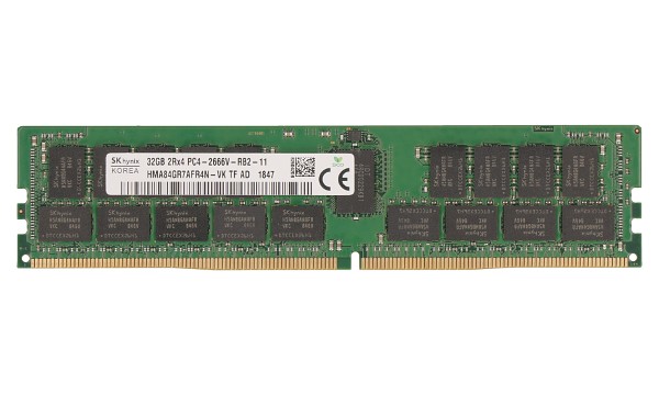 32GB 2Rx4 2666MHz ECC Reg RDIMM CL19