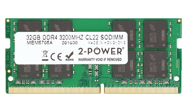 32GB DDR4 3200MHz CL22 SODIMM