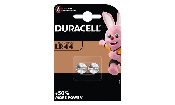 Duracell knoopcel LR44 1,5V alkaline (2 st)