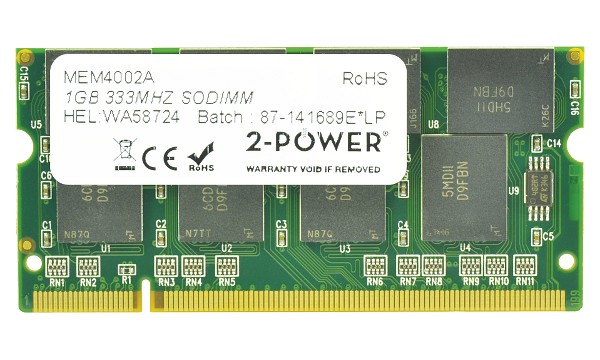 TravelMate 2304LCi 1GB PC2700 333MHz SODIMM