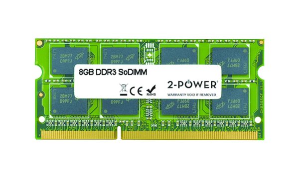 F lex 15 80C5 8GB MultiSpeed 1066/1333/1600 MHz DDR3 SODIMM