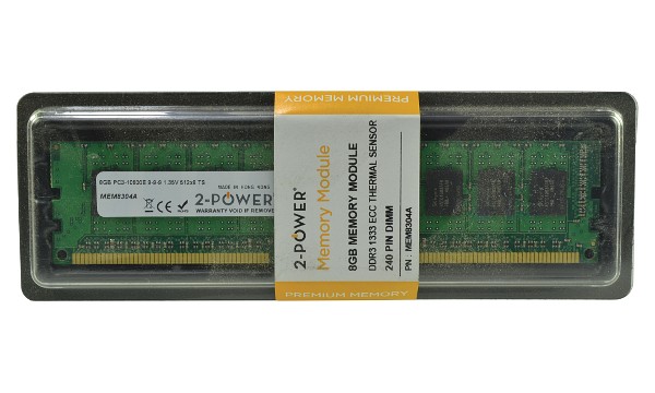 ProLiant SL250s Gen8 Base 2U Right 8GB DDR3 1333MHz ECC + TS DIMM