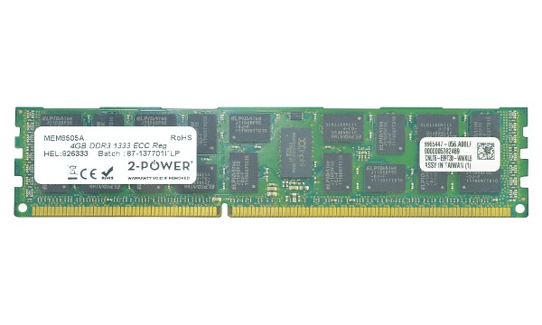 9J5WF 4GB DDR3 1333MHz ECC RDIMM