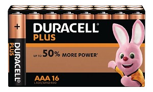 Duracell Plus AAA 16 stuks