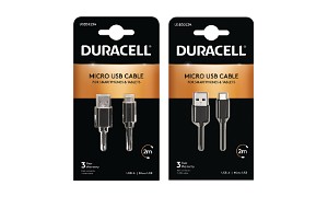 Duracell 1m+2m USB-A naar Micro USB Kabel