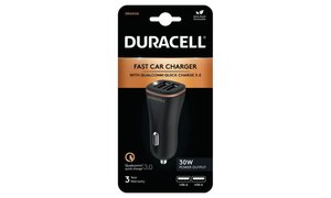 Duracell 18W + 12W dubbele USB-A lader voor in de auto