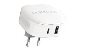 Duracell 30W USB-A + USB-C PPS Lader